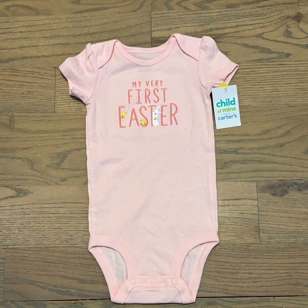 Carter's Light Pink Easter Baby Bodysuit